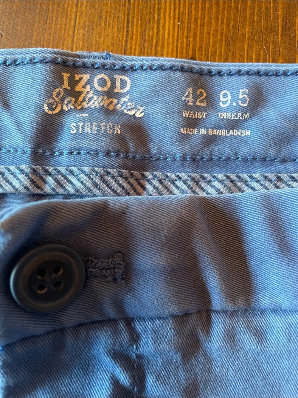 Men's Blue Casual cotton stretch Shorts 42
